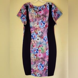 XXL Women's Multi-Colored Floral Dress